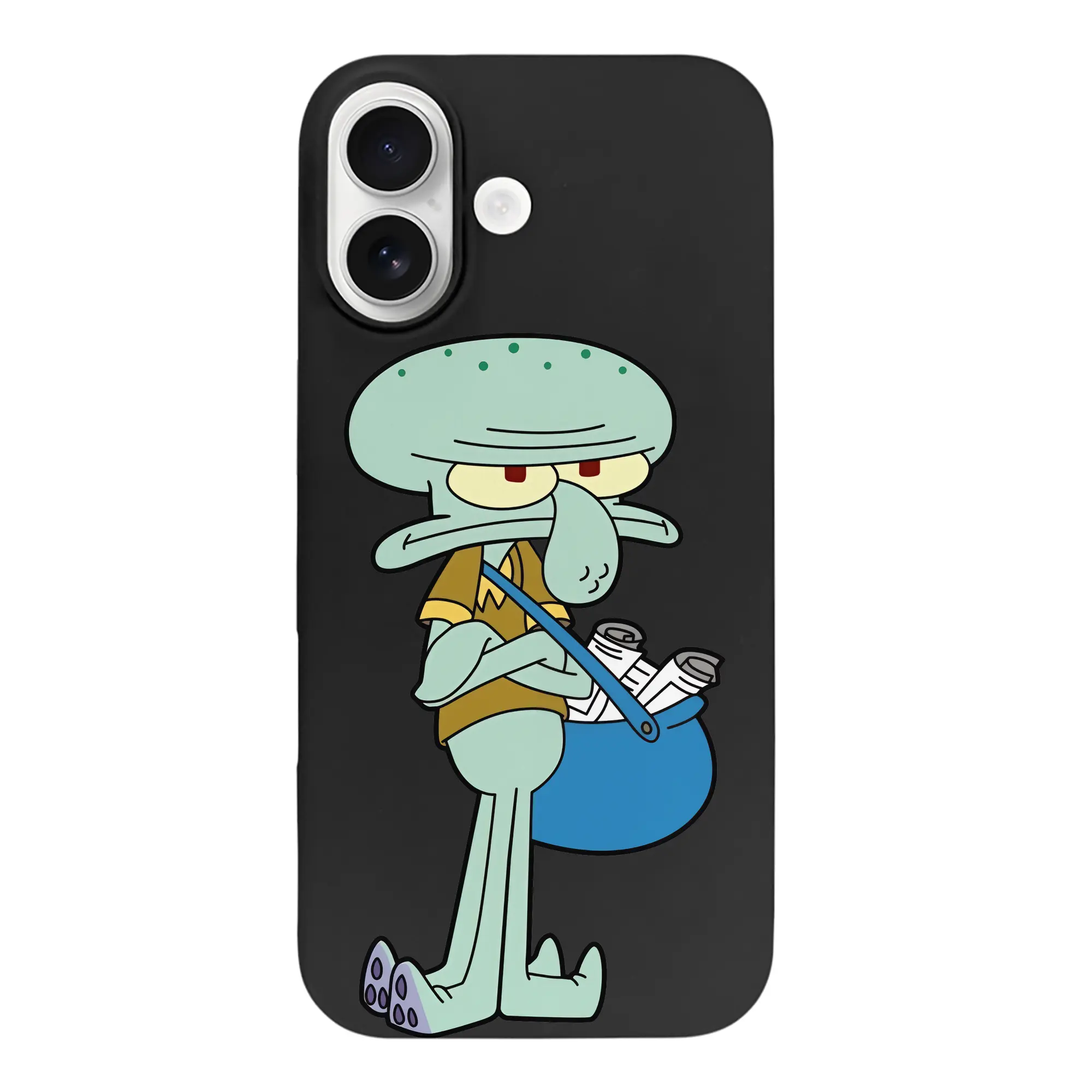 スポンジボブ グッズ イカルド - iPhone 17 シリーズ シリコンケース 薄型 耐衝撃 指紋防止 ソフトタッチカバー 精密フィット 傷防止 保護ケース iPhone 17/17 Air/17 Pro/17 Pro Max 対応